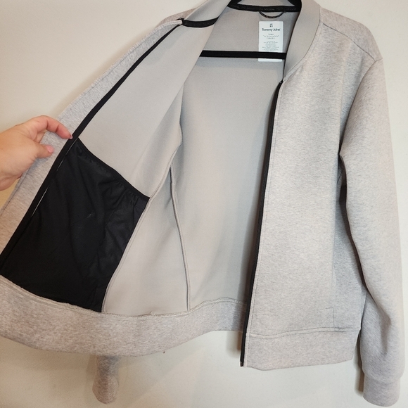 Tommy John The Go Anywear Collection Zip up jacket. Heathered grey and blue. L. - Picture 2 of 16
